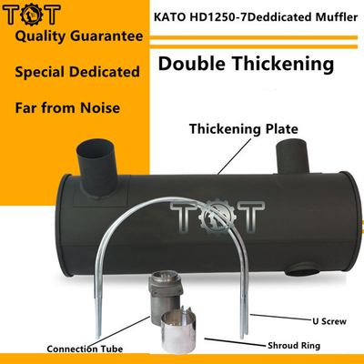 ODM van het Graafwerktuigengine exhaust muffler van KATO hd1250-7 6D22T